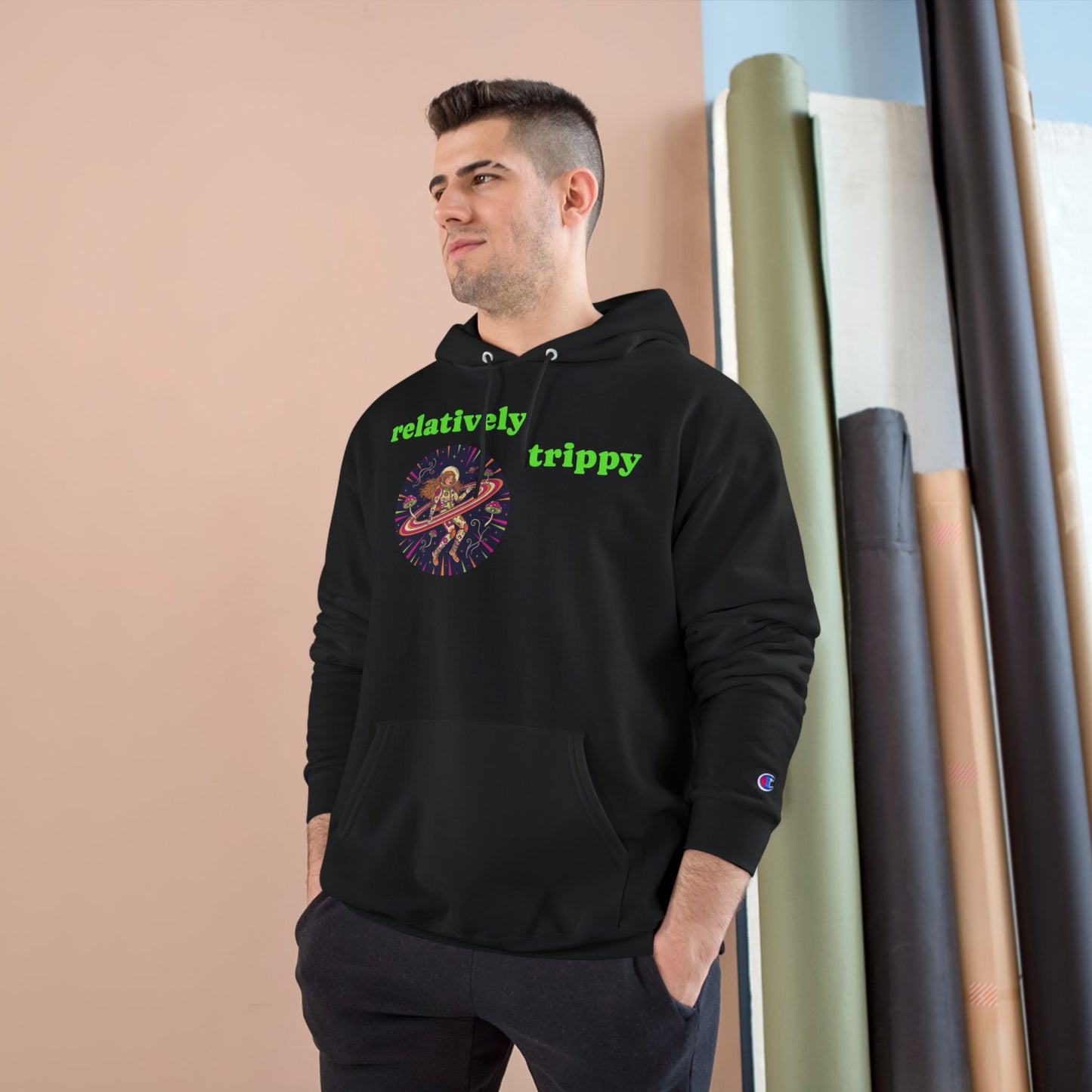 Relatively Trippy™ - Cosmic Saturn Champion Hoodie