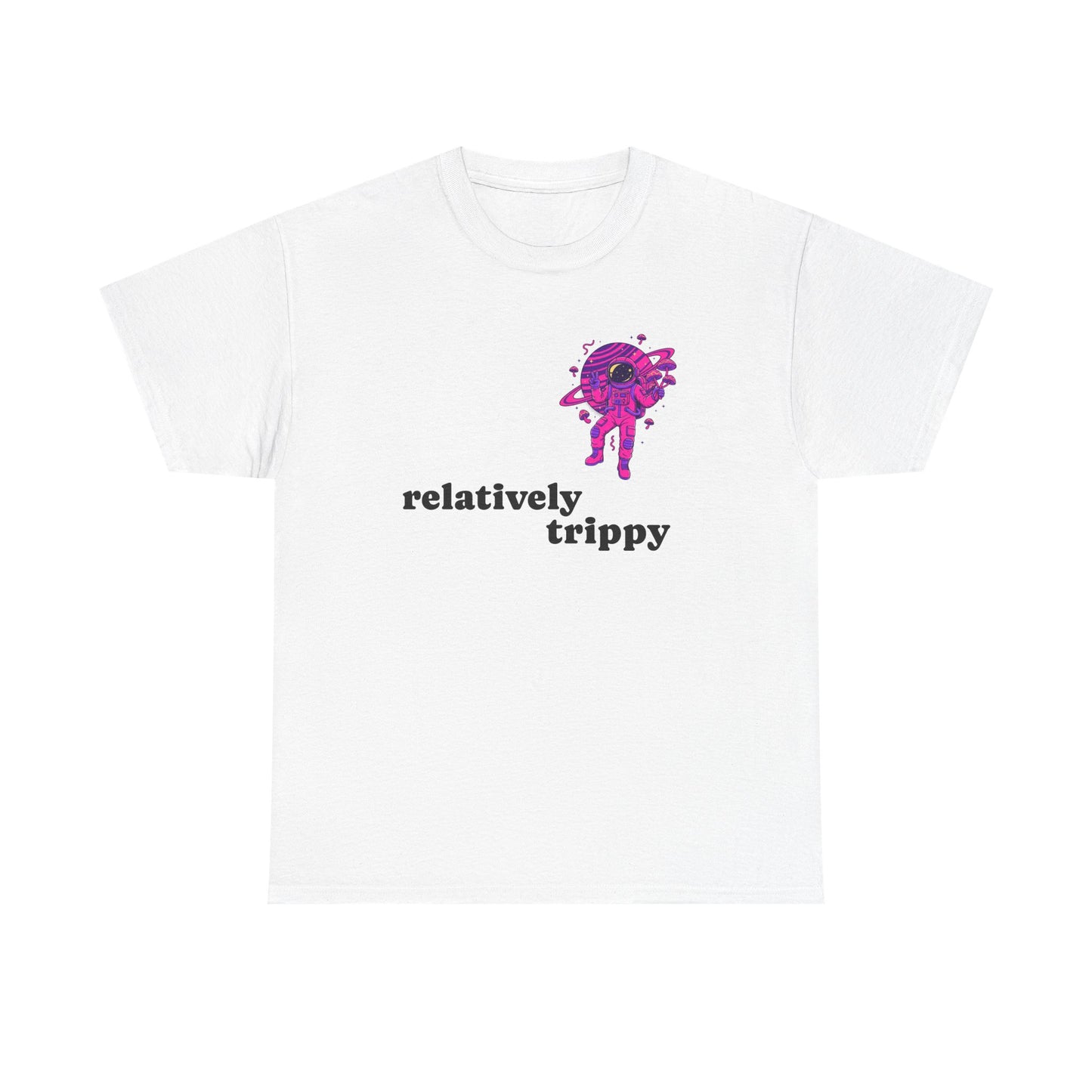 Pink Psychedelic Astronaut Tee – Relatively Trippy™ Floating Cosmic Edition