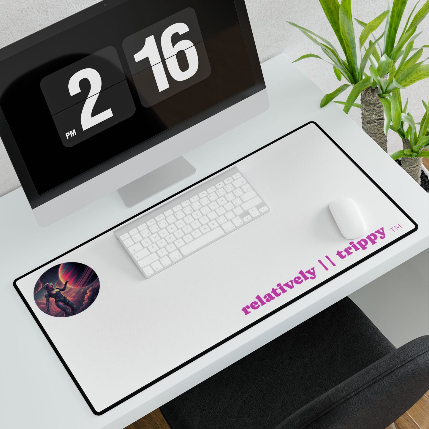 Relatively Trippy™ Cosmic Explorer Desk Mat!